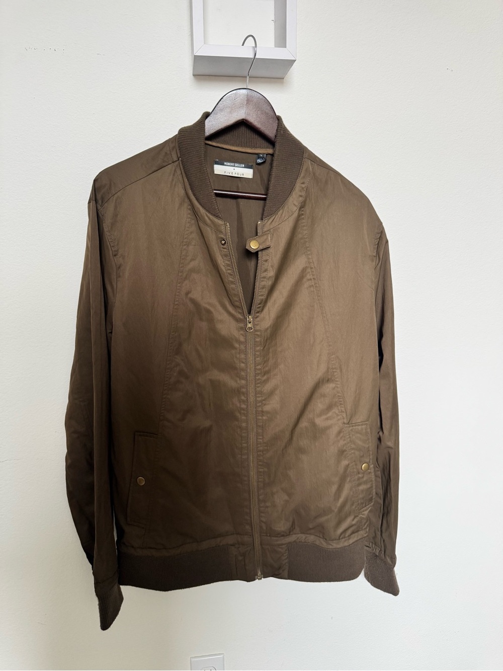 Robert Geller Brown Bomber Jacket